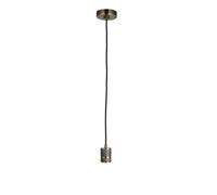 Endon 76587 Urban 1lt Pendant Antique brass plate 60W E27 GLS (Required)
