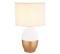 Luminosa Lighting Luminosa Valentino Table Lamp With Round Shade White 1X E14