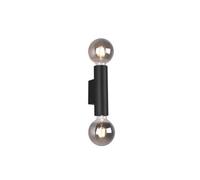 Luminosa Lighting Luminosa Vannes Modern 2 Light Up & Down Wall Lamp Black Matt - Uk Stock
