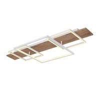 Luminosa Lighting Luminosa Vanni 95X40Cm Integrated Led Semi Flush Ceiling Light White Matt 3X Led 3000K