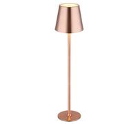 Luminosa Lighting Luminosa Vannie Bedside Table Lamp Copper Colored Brushed Ip44 Led 3000K Touch Dimmer