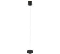 Luminosa Lighting Luminosa Vannie Led Integrated Floor Lamp Matt Black Ip44 Led Dimmable 3000K Touch Dimmer