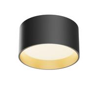 Luminosa Lighting Luminosa Vega Surface Mounted Downlight Black And Matte Gold 3000K 1030Lm