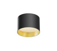 Luminosa Lighting Luminosa Vega Surface Mounted Downlight Black And Matte Gold 3000K 580Lm