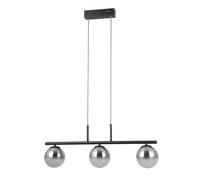 Luminosa Lighting Luminosa Velada Bar Pendant Ceiling Light Matt Black 3000K Warm White 3Xled
