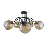 Netlighting Venus Multi Arm Semi Flush Ceiling Light Gold 70cm 5x E27 Netlighting Gold