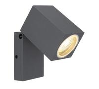 Globo Veronika outdoor wall spot, adjustable, anthracite