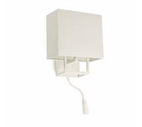 Vesper 1 Light Indoor Wall Light Reading Lamp White with Shade E14 Netlighting White One Size