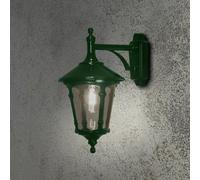 Luminosa Lighting Luminosa Virgo Outdoor Classic Lantern Green Wall Light, Ip23