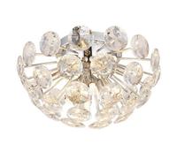 Luminosa Lighting Luminosa Virina Ceiling Light Chrome K9 Crystals 10X G9