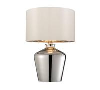 Luminosa Lighting Luminosa Waldorf Table Lamp Chrome Glass, E27