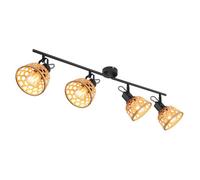 Luminosa Lighting Luminosa Wenna Ceiling Spotlight Bar Matt Black 4X E27