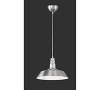 Luminosa Lighting Luminosa Will Modern Dome Pendant Ceiling Light Nickel Matt - Uk Stock
