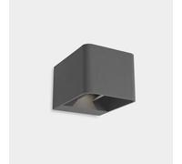 Luminosa Lighting Luminosa Wilson Square Outdoor Up Down Wall Lamp Grey, Matt Led 10.2W 2700K Ip65 On-Off