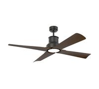 FARO BARCELONA Winche M ceiling fan, IP44, for outdoors, wenge