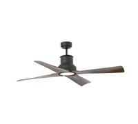FARO BARCELONA Winche M ceiling fan LED light IP44 black