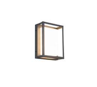 Luminosa Lighting Luminosa Witham Modern Outdoor Modern Wall Lamp Anthracite 2300-3000-4000K Ip54 - Uk Stock