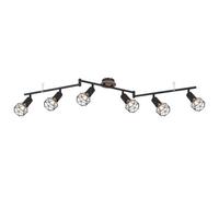 Luminosa Lighting Luminosa Xara I Ceiling Spotlight Bar Black 6X E14