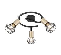 Luminosa Lighting Luminosa Xara I Ceiling Spotlight Clusters Black Gold 3X E14