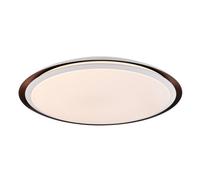 Luminosa Lighting Luminosa Xaver Decorative Flush Ceiling Light White 1X Rgb Led Dimmable 3000-6500K Remote Control Timer Tuya Smart