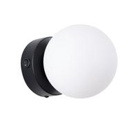 Luminosa Lighting Luminosa Yoli Modern Globe Wall Lamp Black