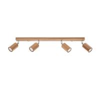 Luminosa Lighting Luminosa Zeke Oak Octagon Ceiling Spotlight Bar Wood, 4X Gu10
