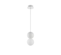Luminosa Lighting Luminosa Zero Globe Pendant Ceiling Light White Gypsum Opal Glass, White Aluminium Led G9
