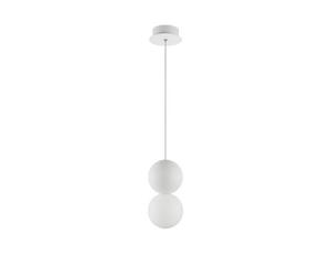 Luminosa Lighting Luminosa Zero Globe Pendant Ceiling Light White Gypsum Opal Glass, White Aluminium Led G9