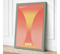 Luminous Angel 777 Minimalist Canvas Wall Art Print 18x12 Inch (46 x 30 cm)