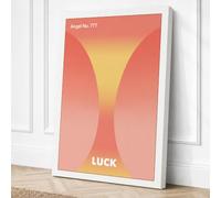 Luminous Angel 777 Minimalist Canvas Wall Art Print 36x24 Inch (91 x 61 cm)