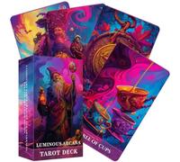 Luminous Arcana Tarot Deck, 78 Cards, 13x8 cm, Visionary Design for Wisdom, Creativity, and Awakening