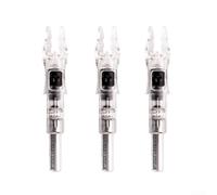 Luminous Arrow Nocks for 6.2mm Shafts, Automatic Light-Up Bow Accessories with LED Glow in Red, Green, Blue and Colorful, ABS Tools for Night(colourful)