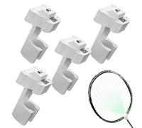 Luminous Badminton Rackets, Pack of 4 LED Badminton Racket with Clamping Light, Portable LED Training for Group Activities at Night Indoor for Family Parties and Outdoor Exercise