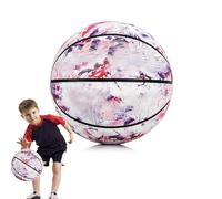 Luminous Basketball, Luminous Basketball | PU Leather Glow in the Dark Nylon Wrapped Rubber Ball - Outdoor Play Supplies, Multifunctional Training Balls