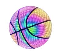 Luminous Basketball, Reflective, Glowing, Night Game, Street PU Basketball, Glow in the Dark, Basketball with Ball Bag, Inflator, Mesh Pocket, Ball Pens