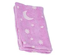 Luminous Blanket for Kids - Glows in the Dark for a Mysterious and Interesting Feel - Durable Polyester Blanket for Household, Office, and More Approx. 420g, 1.52x1M (Purple)