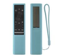 Luminous Blue Remote Cover for Samsung Voice Remote Control BN59-01300J BN59-01357B, Protective Silicone Remote Case Fit for Samsung Solar Cell Remote, Washable, Shockproof (Glow in The Dark, Blue)
