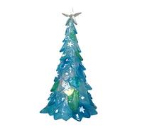Luminous Blue Sea Glass Christmas Tree Blue Xmas Tree Decoration Ornaments Tree Ideal Various Settings As Desktops Fireplaces Blue Sea Glass Christmas Tree Blue Xmas TreeLuminous