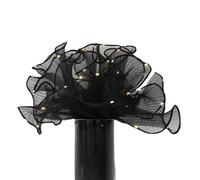 Luminous Breakers Yarn Floral Bouquet Packaging Romantic Lace Chiffon Decor for Wedding Party