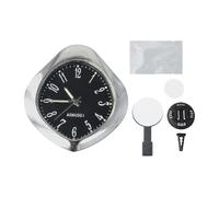 Luminous Car Clock Aromatherapy Electronic Quartz Creative Glass Luminous Car such as black easily match the interior decoration style (C)