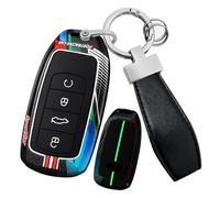 luminous car key fob cover fit compatible for Chery Jaecoo J7 J8 7 Tiggo 8plus 8 5 Plus 7pro Max Omoda 5 C5 Arrizo key holder Metal Smart Shell case keyring keychain auto styling Accessories