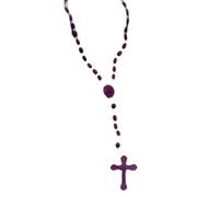 Luminous Catholic Christ Jesus Cross Plastic Rosary Necklace Souvenirs Gifts#-A5