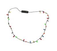 Luminous Christmas Pendant Light Bulb Necklace Luminous Festive Jewellery Creative Christmas Chain with Light Function for Wedding Birthday Family Party Winter Party