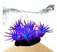 Luminous Coral Ornaments for Fish Tank | Soft Silicone Coral Ornaments for Fish Tank,Glow in the Dark Aquarium Decorative Plant for Apartment Campus Hotel