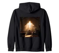 Luminous Cross In A Church Zip Hoodie