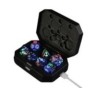 Luminous Cube Cubes Flashing Cubes | Set by Charging Polyhedral Dice with Ladebox RGB | Bretting Game Cube LED Dice Set for Men Women Adults