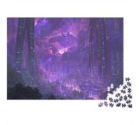 Luminous Cyberpunk City Puzzles 1000 Piece Challenge Toy for Adults Impossible Jigsaw Puzzle Family Fun Jigsaws Puzzles Home Decoration Gift 52x38cm/1000pcs
