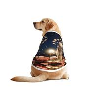 Luminous Dandelion Seeds Dog Shirt Vest Dog Clothes- Breathable Cooling for Big Dogs, Sun Protection Comfort Wear for Golden Retriever, Husky, Alaska Outdoor Activities 3X-Large