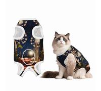 Luminous Dandelion Seeds Dog Surgery Suit Recovery Suit, Breathable Full Body Dog & Cat Surgical Suit with Cute Prints, Alternative to Cone for Spay Neuter Wound Care, Male & Female Pets X-Large