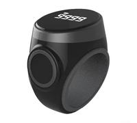 Luminous Display Touch-Sensitive for Easy Clicking Adjustable Silicone Fit for Indust Rechargeable Digital Button for Ring with Counter (Black Counter)